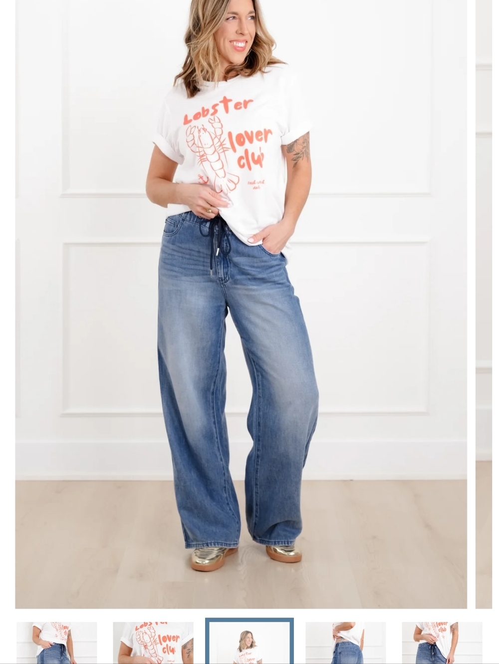 Judy Blue Wide Leg Jeans in Medium Blue Wash NWT
